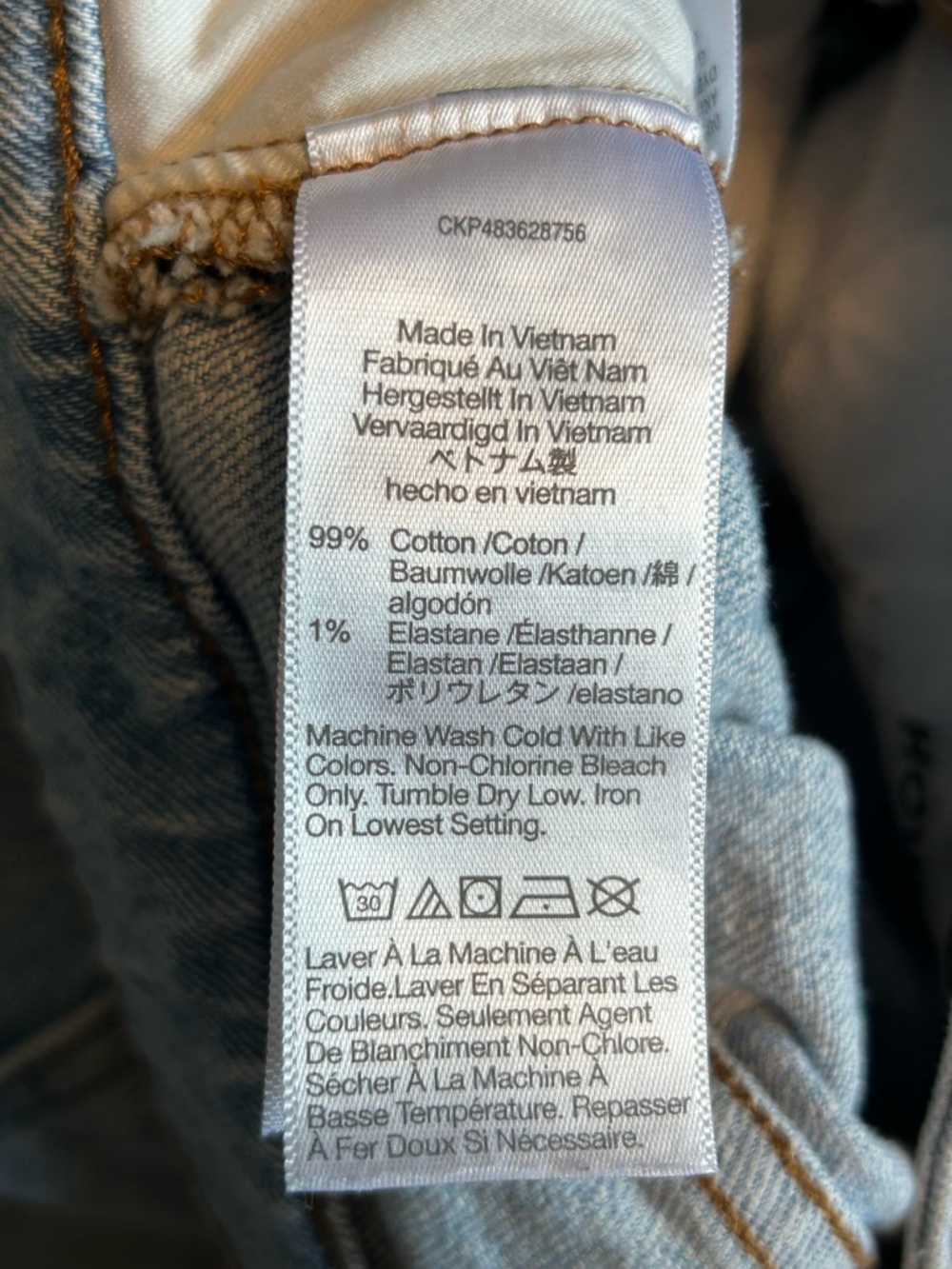 Madewell curvy perfect vintage wide leg crop jeans size 28 light wash high rise - Picture 8 of 13